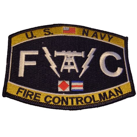Usn Navy Fc Fire Controlman Mos Rating Patch Sailor Veteran Walmart