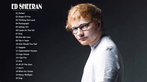 Ed Sheeran Greatest Hits Full Album 2018 Best Of Ed Sheeran Playlist Ed Sheeran Youtube
