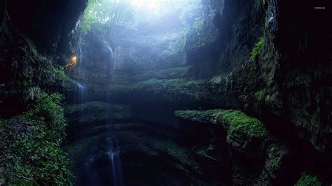 Jungle Cave Background