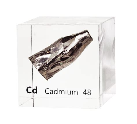 Cadmium 50mm Lucite Cube — Luciteria
