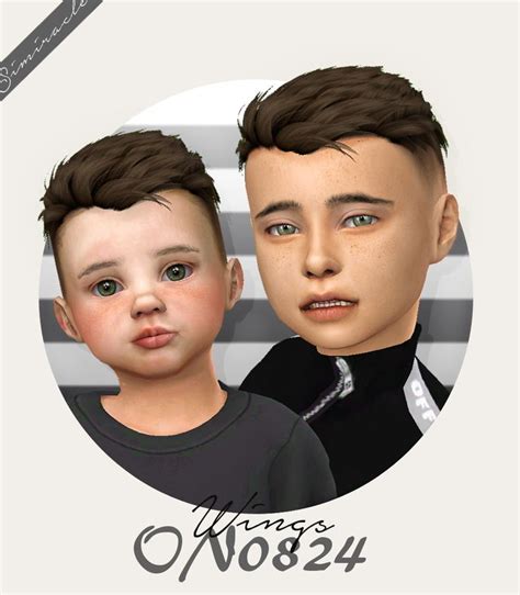 Simiracle Wings On0824 Hair Retextured Sims 4 Hairs Sims 4 Toddler