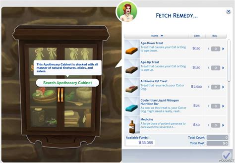 Functional Historical Apothecary Cabinet Sims 4 Object Mod Modshost