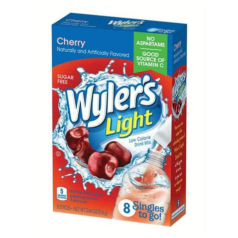 Wylers Singles To Go Drink Mix Cherry 41 Oz 8 Packets 1 Count