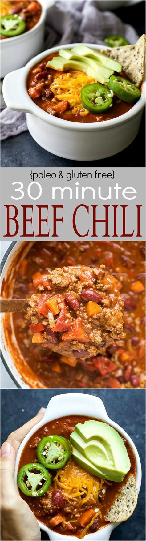 Take two tablespoons of the mixture and place them in a. 30 Minute Beef Chili | Recipe | Chili recipes, Recipes ...