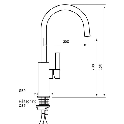 tapwell arm180 køkkenarmatur honey gold badanddesign