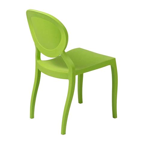 The following garden chairs would fit in modern and vintage design museum expositions. Modern Stackable Chair Green EStyle 701 | Modern Chairs