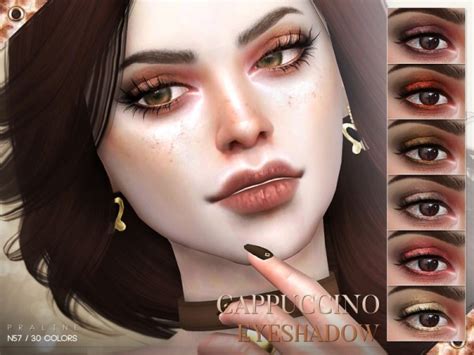 The Sims Resource Cappuccino Eyeshadow N57 By Pralinesims • Sims 4