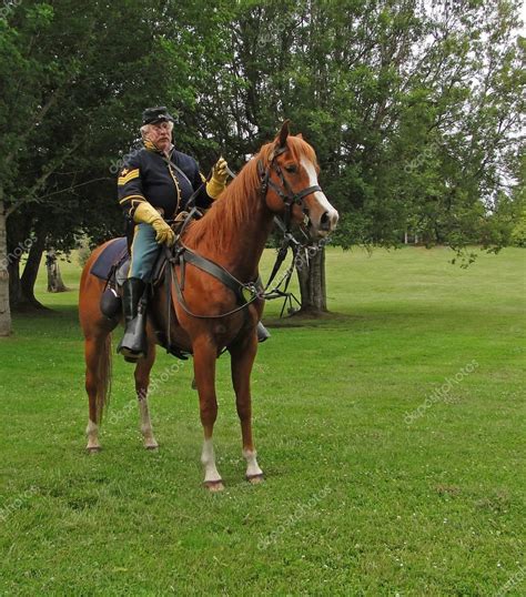 Union Cavalry Sergeant On His Horse Stock Editorial Photo © Cascoly