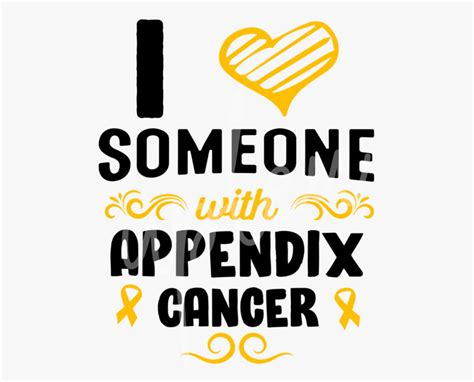 i love someone with appendix cancer svg appendix awareness svg amber ribbon svg fight cancer