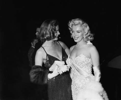 Lauren Bacall And Marilyn Monroe At The Premiere Of How To Marry A Millionaire Circa 1953