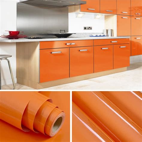 Yes, you can apply flex glue underwater and it will even cure underwater. (Plain) Shiny Orange Kitchen Cabinet Liner Adhesive Contact Paper for Cabinet Cover Contact ...