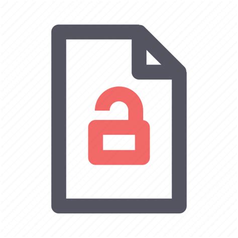 Document Encryption File Lock Report Secure Security Icon