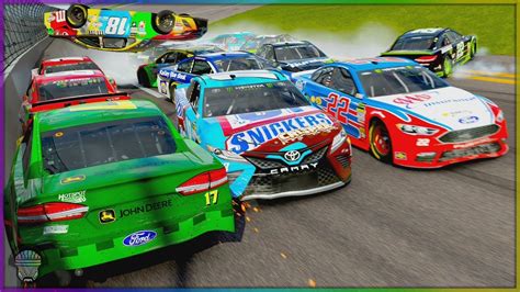 Tumble Over The Pack Forza Motorsport 7 Nascar Youtube