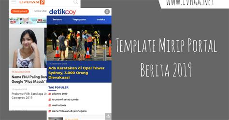 4 Template Blogger Yang Mirip Portal Berita Ivhaa