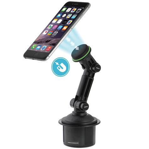 Shop New Magnetic Phone Holder With Extended Cup Holder Mount Part