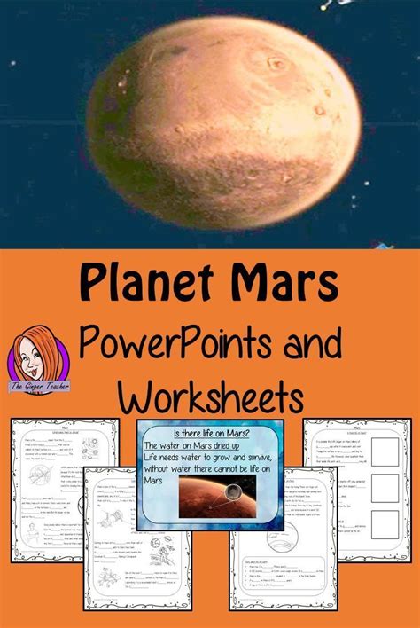 planet mars powerpoint  worksheets lesson teaching resources