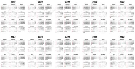 20 Calendar 2021 To 2025 Free Download Printable Calendar Templates ️