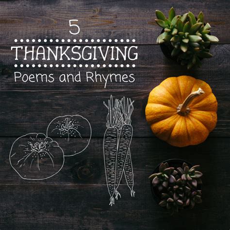5 Thanksgiving Poems And Rhymes Holidappy