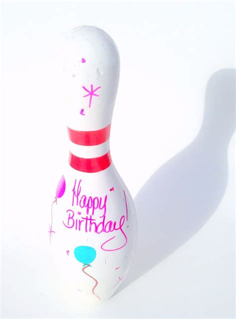 Authentic Vintage Happy Birthday Bowling Pin 15 Regulation