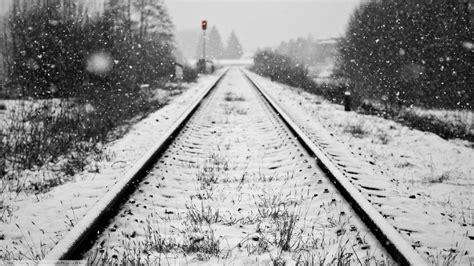 Wallpaper Snow Winter Vehicle Railway Weather Season Line