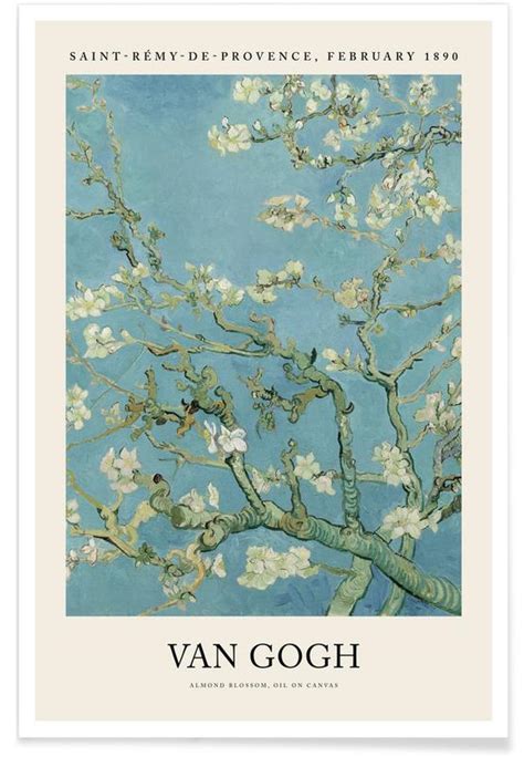 Van Gogh Almond Blossom Póster Juniqe