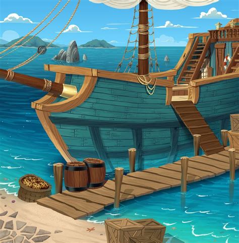 Kim Draws Animation Background Anime Background Pirate Art