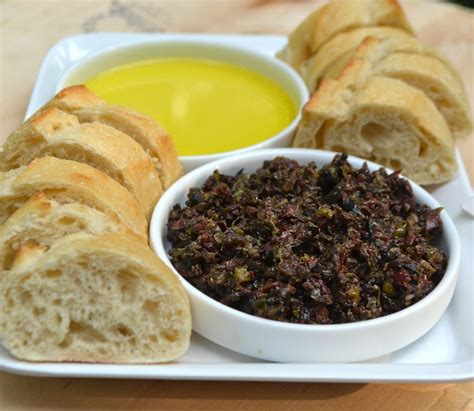 try this simple and delicious olive tapenade made with black and kalamata olives olive oil