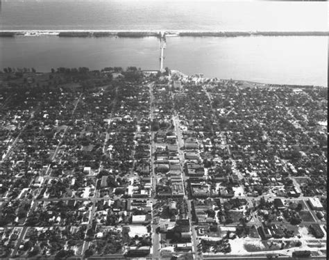 Florida Memory Aerial View Looking Over The City Of Lake Worth Palm
