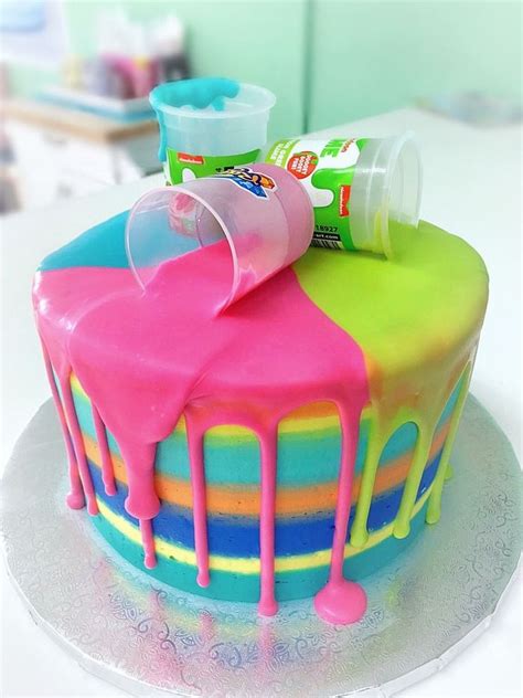 Slime Cake 😵😵😵 Tween Birthday Party Ideias De Bolos Festas De