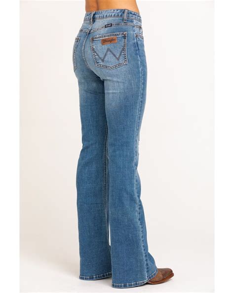 Wrangler Womens Retro Mae High Rise Flare Jeans Best Jeans For Women