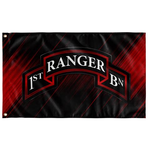 1st Ranger Battalion Scroll Flag