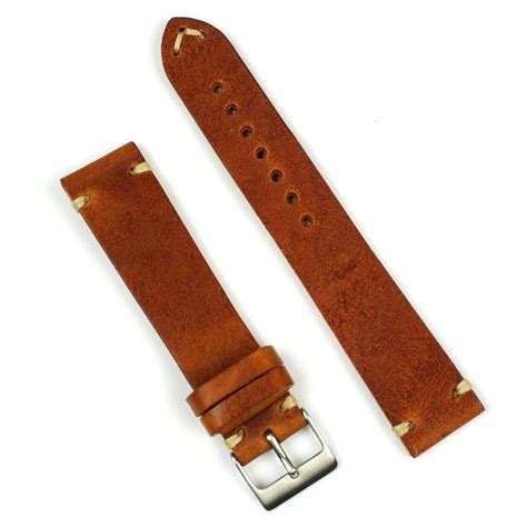 Because of its best leather texture, it at the same time, you can buy leather watch straps as a present and every time they wear these watch straps, you can be sure that they will remember. Cognac Classic Vintage Leather Watch Band | B & R Bands