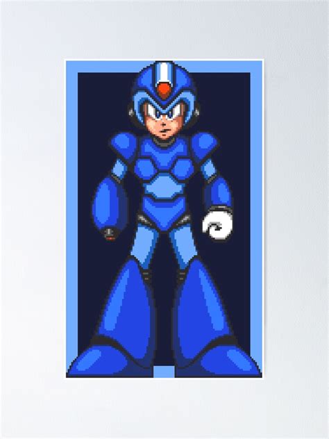Mega Man X Snes Poster For Sale By Winscometjump Redbubble