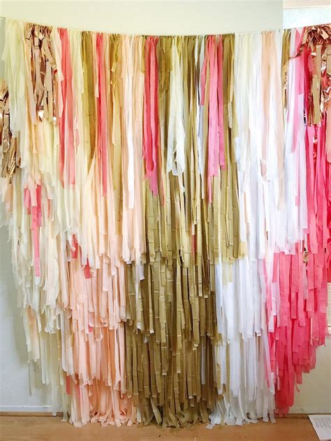 Kits have the same number of strands of our standard plastic fringe backdrop, plus a few extra just in case pre cut strands: 4 Piece- 8 feet Tablecloth Fringe Backdrop "Wall ...