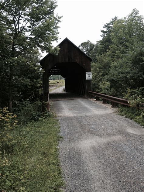 The Halpin Covered Bridge In New Haven Vermont Has The Distinction Of