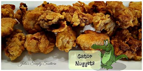 Fried Gator Nuggets Recipe Julias Simply Southern