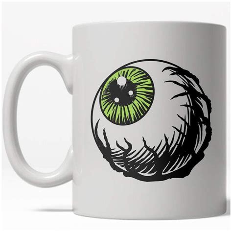 Eyeball Mug Funny Halloween Scary Coffee Cup 11oz