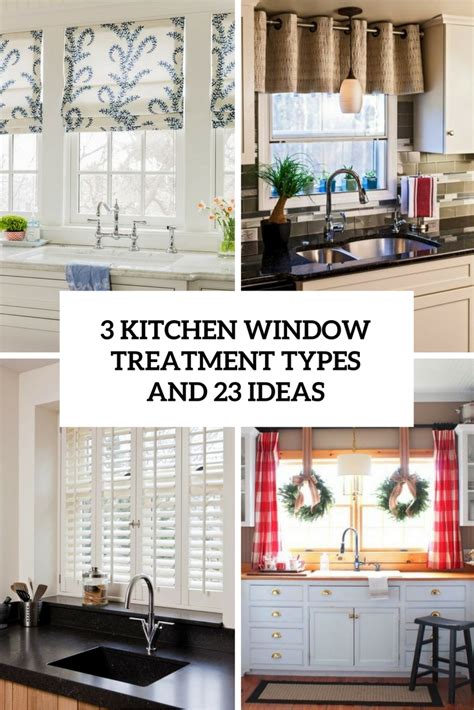 That means they're perfect for your bay window treatments. 3 Kitchen Window Treatment Types And 23 Ideas - Shelterness