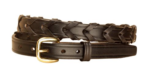 Tory Leather Laced Rein Leather Belt 34 Wide Horse Smarts