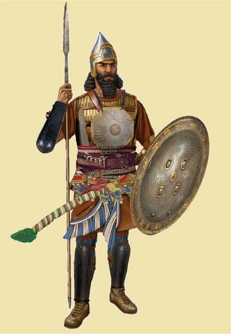 Assyrian Warrior Ancient Babylon Ancient Warfare Warriors Illustration