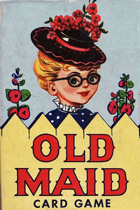 Old Maid Card Game Cover Of A Neat Old Maid Card Game Box Flickr