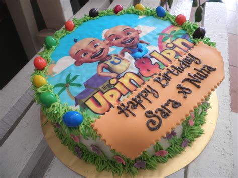 Cake ultah simple tema upin ipin. Sha Cakes n Choc: KeK UPiN & IPiN