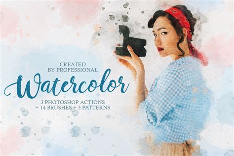 3 Free Photoshop Watercolor Actionsfree Watercolor Photoshop Actions