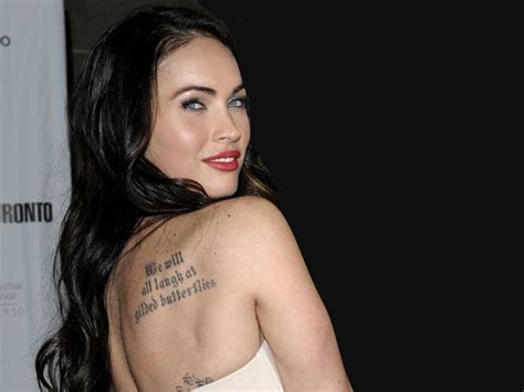 9 Best Megan Fox Tattoo Designs With Meanings Megan Fox Tattoo Fox Tattoo Design Tattoo