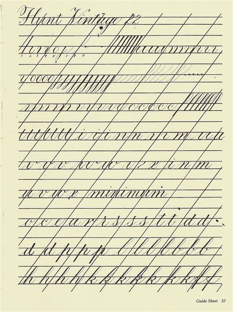 Copperplate Practice Sheets
