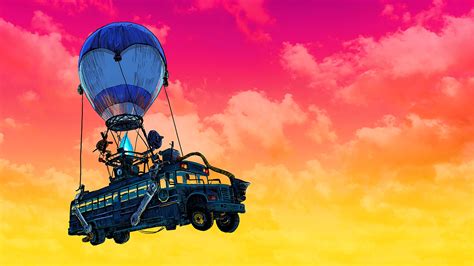 Fortnite Battle Bus Wallpapers Top Free Fortnite Battle Bus