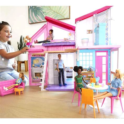 خونه باربی بزرگ Barbie فروشگاه اینترنتی اسباب بازی ژوبین ، خانه باربی Malibu House فروشگاه