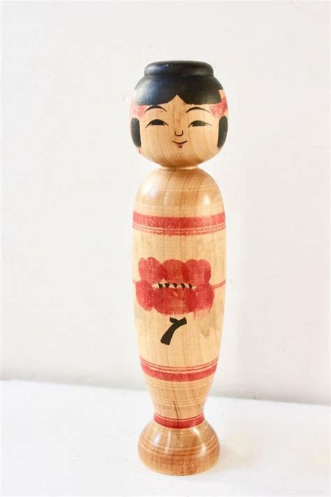 vintage kokeshi doll traditional japanese doll signed etsy kokeshi dolls kokeshi japanese