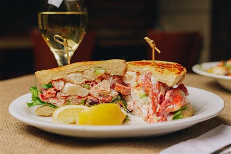 Lobster Salad Sandwich Dinner Menu The Quarterdeck Seafood