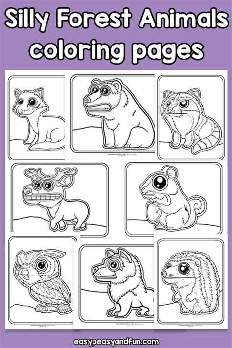 Silly Animal Coloring Pages
